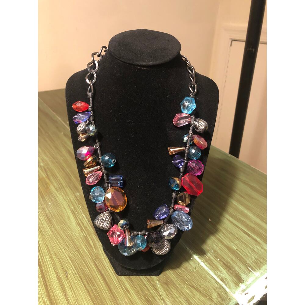 Unbranded Vintage EUC Colorful Dangle Necklace 20"